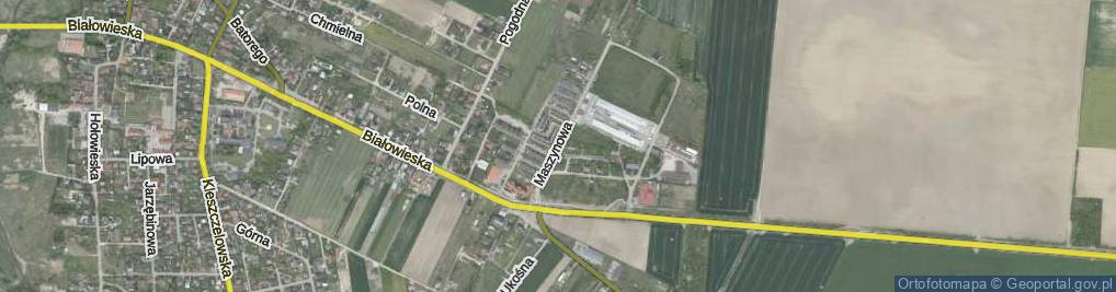 Zdjęcie satelitarne Maszynowa ul.